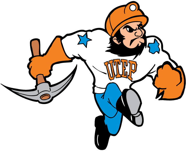 UTEP Miners 1992-2003 Mascot Logo iron on paper